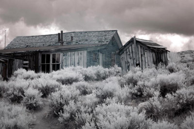Carol Highsmith - Infrared photograph in the ghost town of Bodie, California, 2012