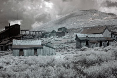 Carol Highsmith - Infrared photograph in the ghost town of Bodie, California, 2012