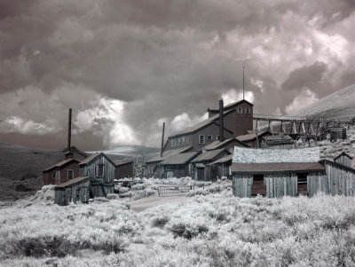 Carol Highsmith - Infrared photograph in the ghost town of Bodie, California, 2012