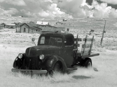 Carol Highsmith - Infrared photograph of a vintage truck in the ghost town of Bodie, California, 2012