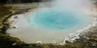 Carol Highsmith - Hot spring in the Fountain Paint Pot section of Yellowstone National Park, Wyoming, 2015
