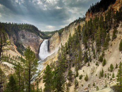 Carol Highsmith - Lower Falls in the Grand Canyon of the Yellowstone River, 2015