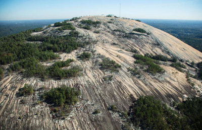 Carol Highsmith - Aerial photograph of Stone Mountain, Georgia