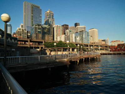 Carol Highsmith - The Seattle, Washington, skyline, viewed from Waterfront Park, 2018