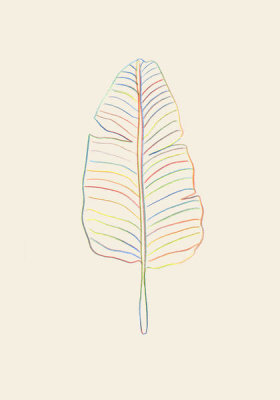 Uppsala Studio - Banana Rainbow Leaf