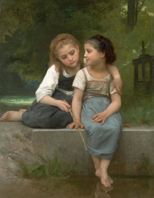 William-Adolphe Bouguereau - Fishing For Frogs, 1882