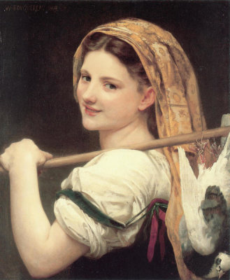 William-Adolphe Bouguereau - Returning from the Market, 1869