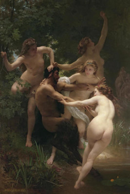 William-Adolphe Bouguereau - Nymphs and Satyr, 1873