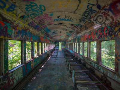 Carol Highsmith - Abandoned passenger train car in Lambertville, New Jersey, 2017