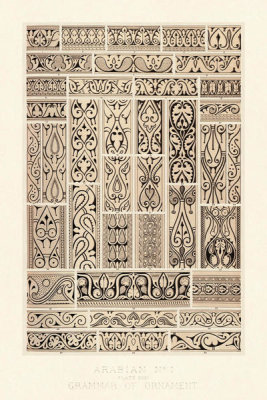 Owen Jones - Plate XXXI - Arabian No 1, from "the grammar of ornament", ca. 1856