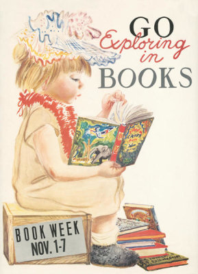 Feodor Rojankovsky - Go exploring in books. Book week Nov. 1-7, 1961