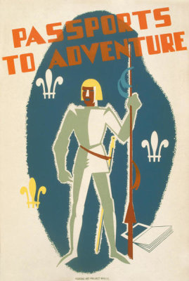 Illinois Federal Art Project, WPA - Passports to adventure, between 1936-1939