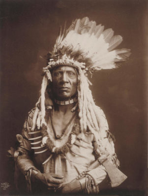 Edward S. Curtis - Weasel Tail--Piegan, ca. 1900