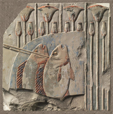 Unknown 7th Century BCE Egyptian Artisan - Spearing Fish, ca. 7th century BCE
