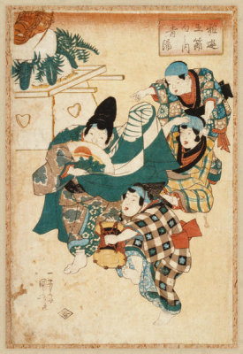 Utagawa Kuniyoshi - Children parading, ca. 1875