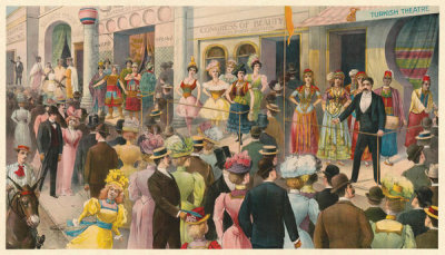 Courier Litho. Co. - Circus Acts: Sideshows, ca. 1900