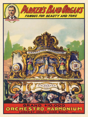 Strobridge Litho Co. - Sells Brothers Circus: The Snow White Zebu & Riding Peacock, 1895