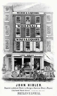 William H. Rease - John Hibler, Importer and Wholesale Dealer in Foreign and American Wines and Liquors, 1844
