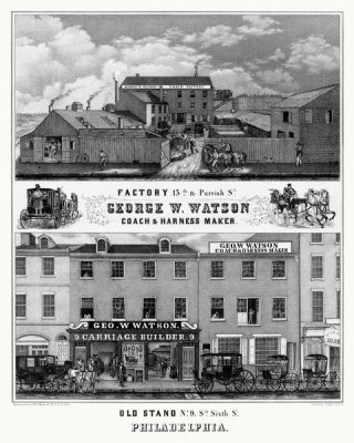 William H. Rease - George W. Watson, Coach and Harness Maker, 1847