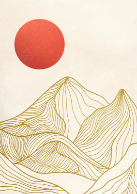 Sayaka Miko - Sunset on the Mountains I