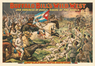 Courier Litho Co. - Buffalo Bill's Wild West and Congress of Rough Riders of the World: Featuring Cuban Insurgents, 1898