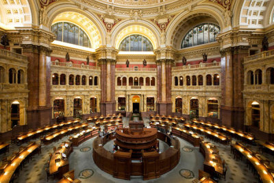 Carol M. Highsmith - Main Reading Room of the Library of Congress, 2009