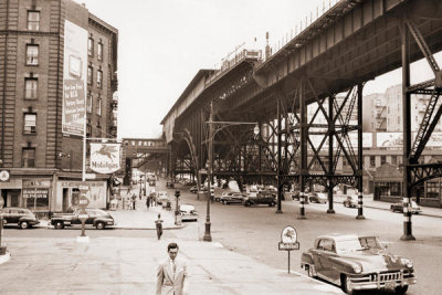 Angelo Rizzuto - Broadway looking S. from 129th St., New York City, 1952