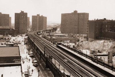 Angelo Rizzuto - Broadway looking S. from 231st St., New York City, 1952