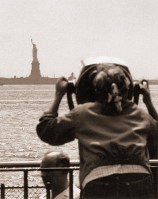 Angelo Rizzuto - A view of the Statue of Liberty, New York City, 1954