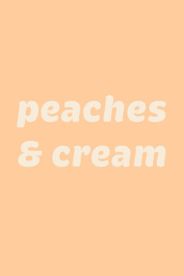Pictufy - Peaches Cream Text Poster
