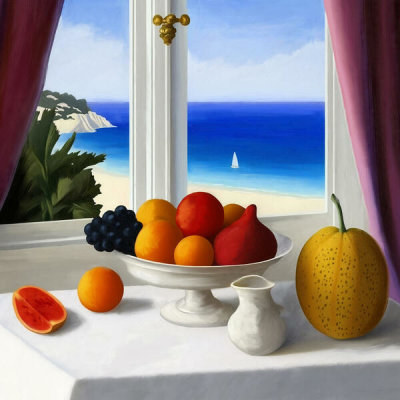 Hernan Navarro - Still Life and Window I (detail)