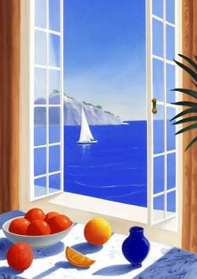 Hernan Navarro - Still Life and Window II (detail)